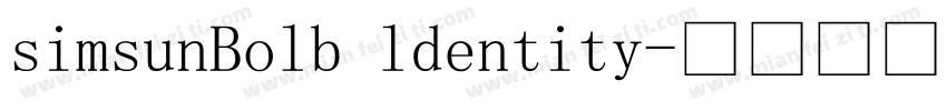 simsunBolb ldentity字体转换